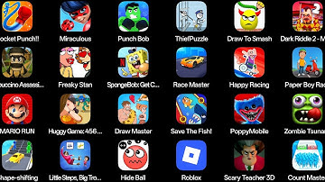 Grimace Monster Scary Survival,Freaky Stan,Thief Puzzle,Zombie Tsunami,Stumble Guys,WePlay,Roblox