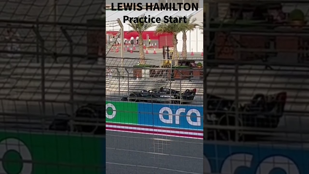 F1 Car Acceleration | Lewis Hamilton | Bahrain Testing 2023