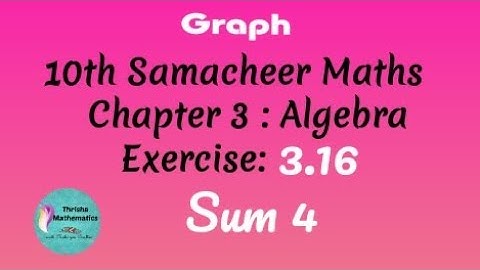 10th Samacheer Maths Chapter 3: Exercise 3.16 sum 4