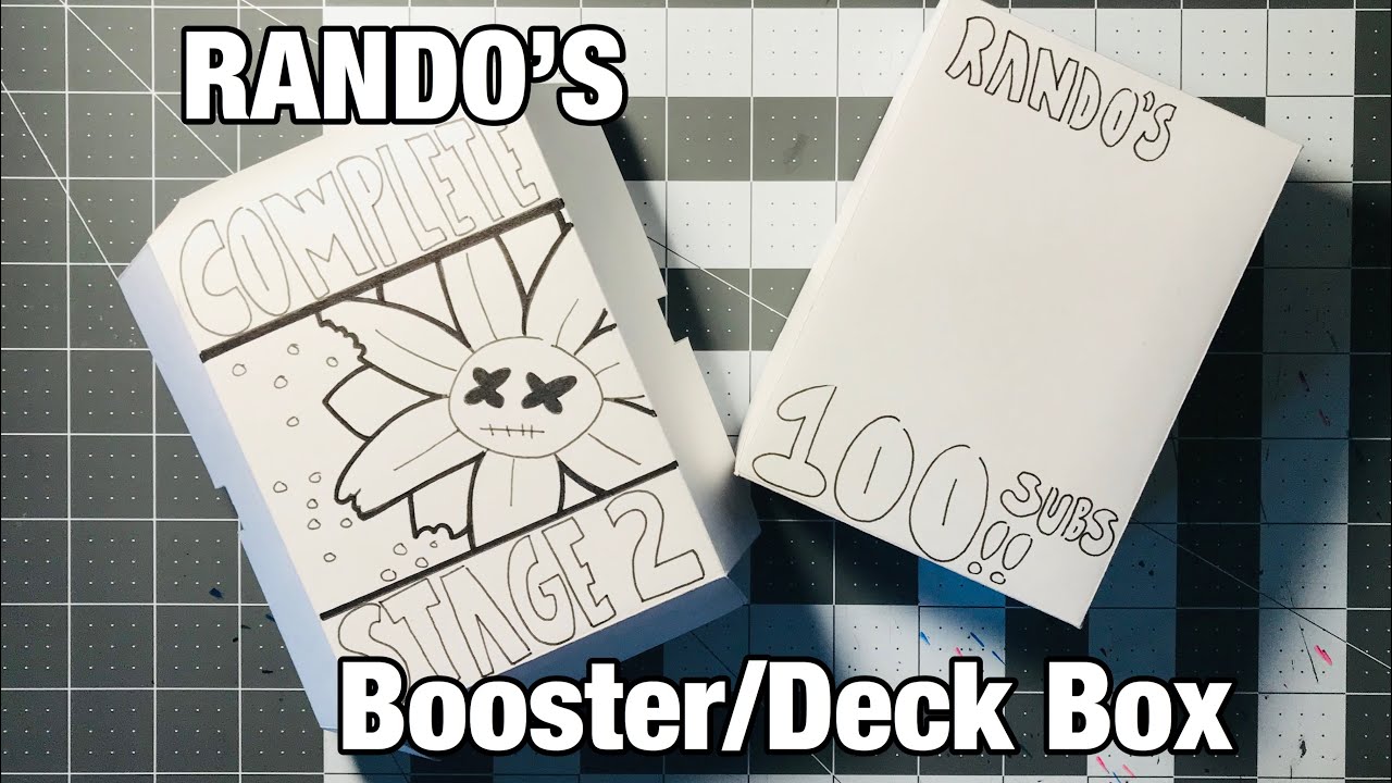 RANDO’S (How To) Booster/Deck Box [Part 1] Homemade TCG YouTube