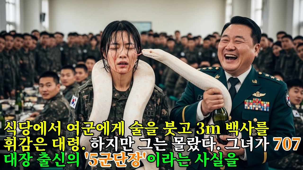 여군 몸에 술을 뿌리고 3m 흰 뱀으로 조롱한 대령의 최후... 알고 보니 그녀는 707 출신 5군단장이었다