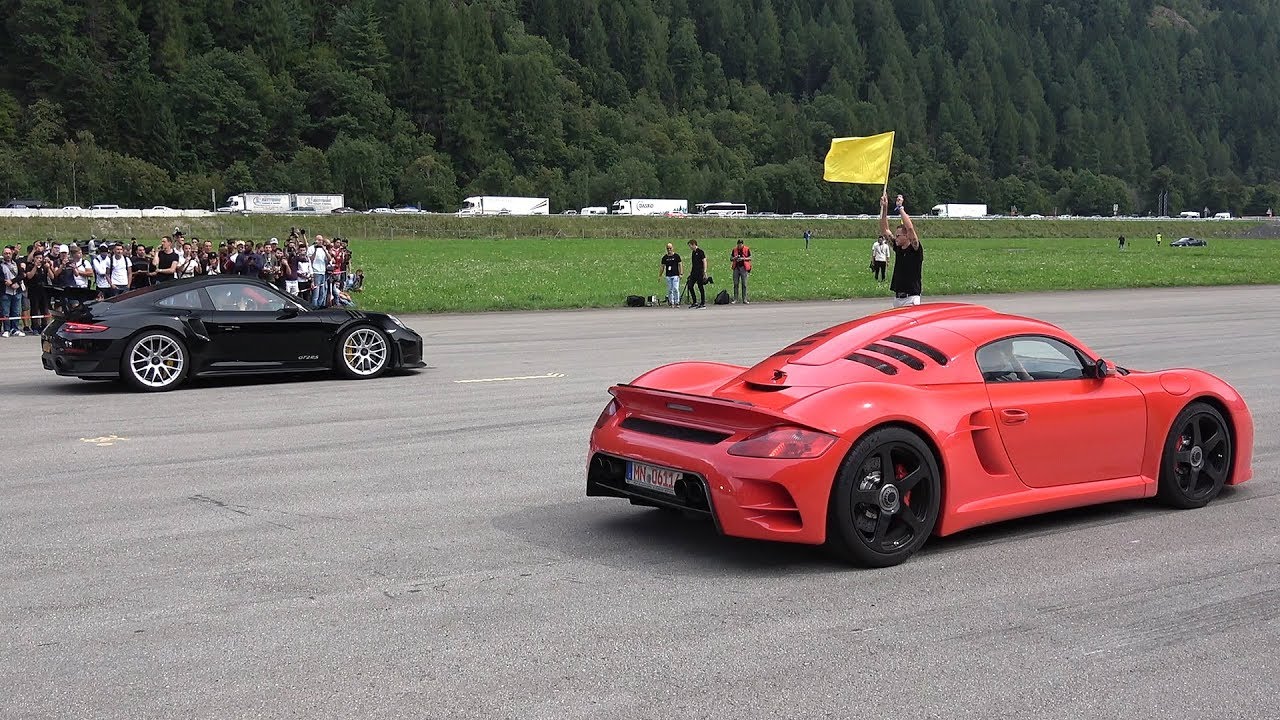RUF CTR3 vs Porsche 991 GT2 RS - YouTube