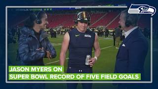 Jason Myers on Super Bowl record of five field goals