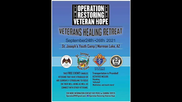 Veteran's Healing Retreat 2021 Mormon Lake AZ