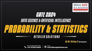 GATE 2024 DA Paper solution | Probability & Statistics | GATE DA Live Lectures | GATE Data Science
