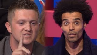 EDL leader Tommy Robinson takes on rapper Akala