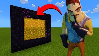 How To Make A Portal To The Hello Neighbor 2 Dimension in Minecraft!