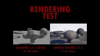 BLENDER 3.4.1 (EEVEE) VS UNREAL ENGINE 5.1.1 | RENDER CHALLENGE