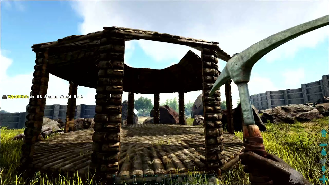 ARK: Survival Evolved building a gazebo строим беседку