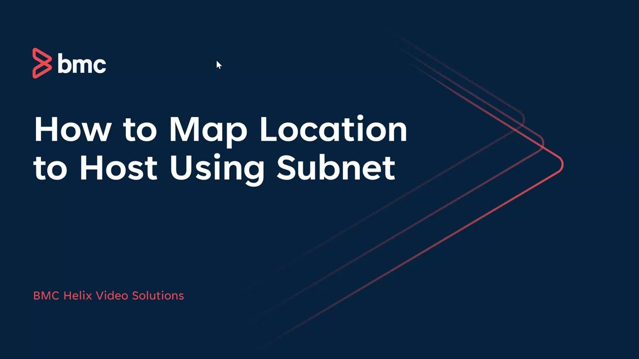 BMC Discovery: How to Map Location to Host using Subnet