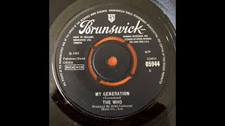 WHO★My Generation UK Brunswick オリジナル The Who – My Generation – Vinyl (7