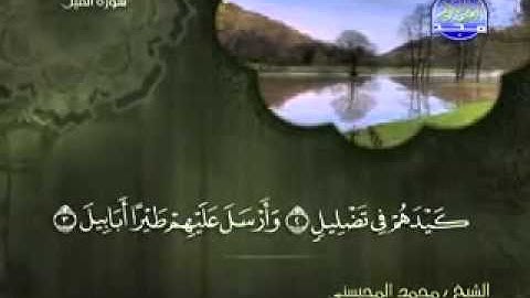 سورة الفيل كاملة الشيخ محمد المحيسني