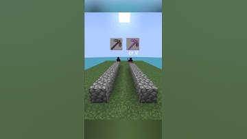 Netherite pickaxe VS Wooden efficiency V pickaxe