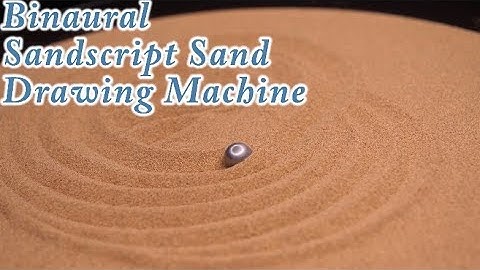 Extremely Satisfying ASMR: Binaural Sandscript Automatic Kinetic Art Sand Drawing Machine