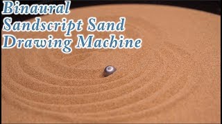 Extremely Satisfying ASMR: Binaural Sandscript Automatic Kinetic Art Sand Drawing Machine