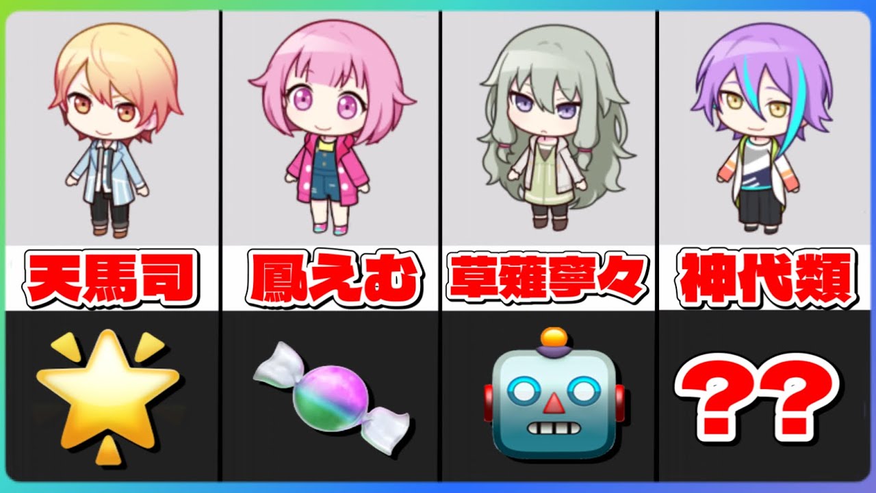 プロセカ プロセカのキャラによく使われる 絵文字 全部知ってる プロジェクトセカイ まとめ速報ゲーム攻略