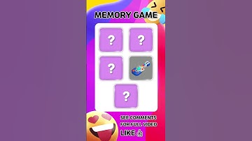 [Memory Game shorts 012-2] How good is your memory? Brain quiz to improve memory! #allthatquiz