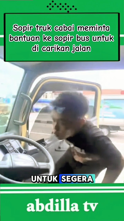 sopir truk cabai meminta bantuan ke sopir bus ⁉️ #shorts