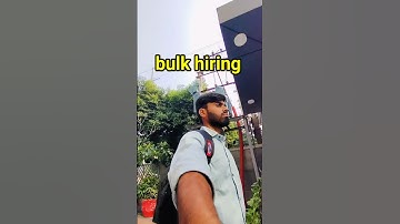 Bulk hiring in noida sector 62 🔥 | #shorts #ytshorts #noida #job #minivlog