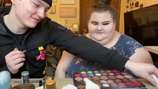 MY BF DOES MY MAKEUP 💄😂