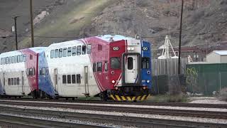 Utah's Commuter Train: UTA Frontrunner arriving at North Temple Station