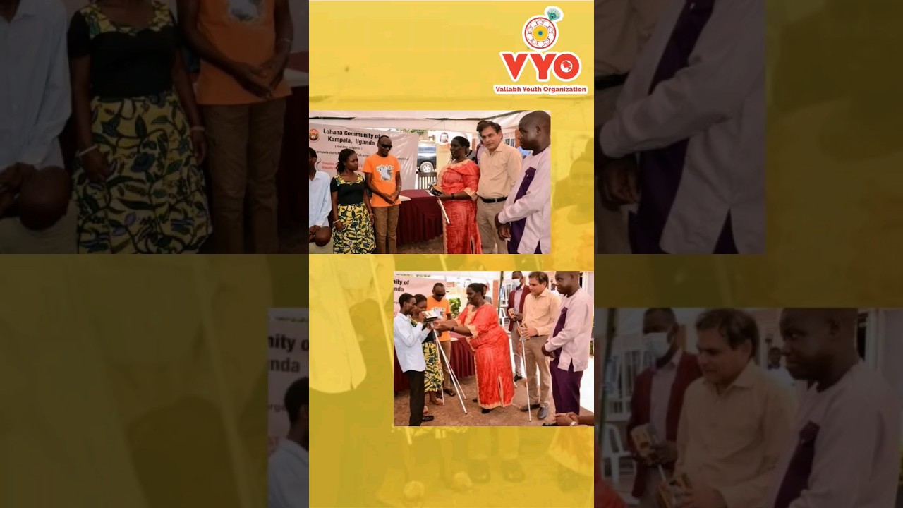 VYO Kampala, Uganda & Lohana Community Kampala donated 50 digital smart sticks to the blind.