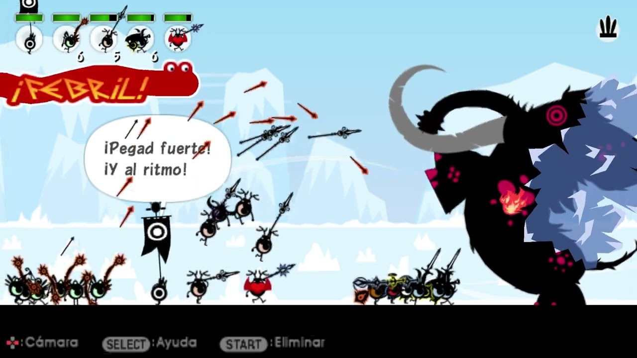 Patapon 2 capitulo 93 Gran Manboth en el lago Kochikachi nivel 8 | Gameplay