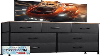 WLIVE 7 Drawer Dresser TV Stand Entertainment Center Media Console Table