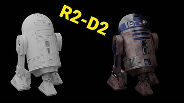 R2-D2 MODELS 3D - BLENDER 2.93