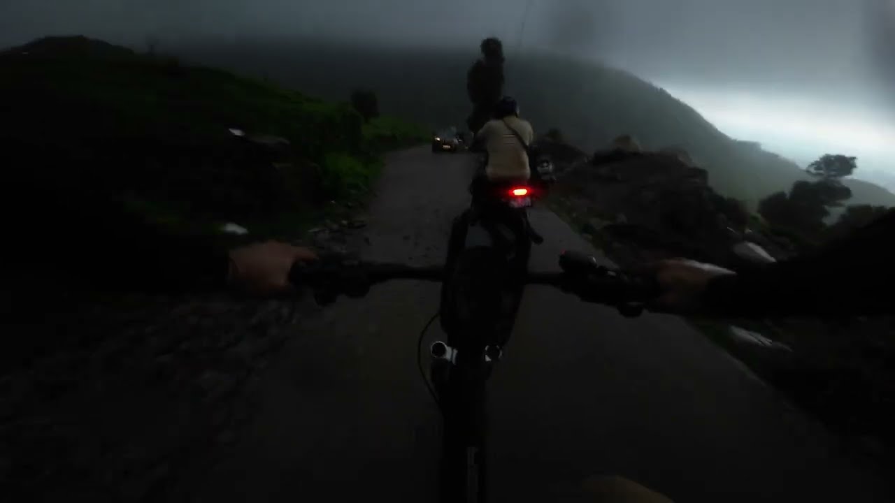 Mountain Biking in Rain and Lightning