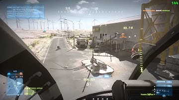 The Inmortal heli, 56 killstreak with littlebird on nebandan flats - BF3