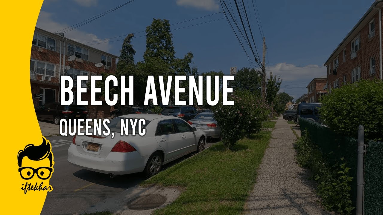 Walking on Beech Avenue in Queens, NYC