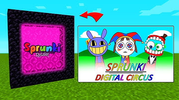 How To Make A Portal To The SPRUNKI DIGITAL CIRCUS Dimension in Minecraft PE