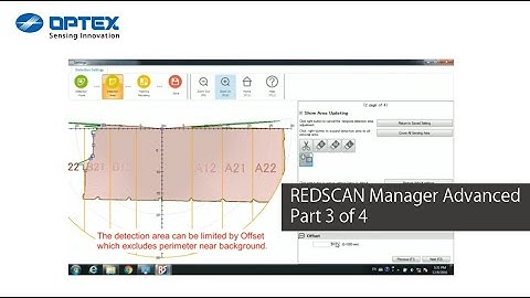 OPTEX - REDSCAN-REDSCAN manager advanced 3/4 Detection setting for RLS-3060