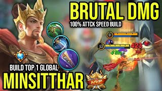 MINSITTHAR BEST BUILD 2024 | BUILD TOP 1 GLOBAL MINSITTHAR GAMEPLAY | MOBILE LEGENDS✓