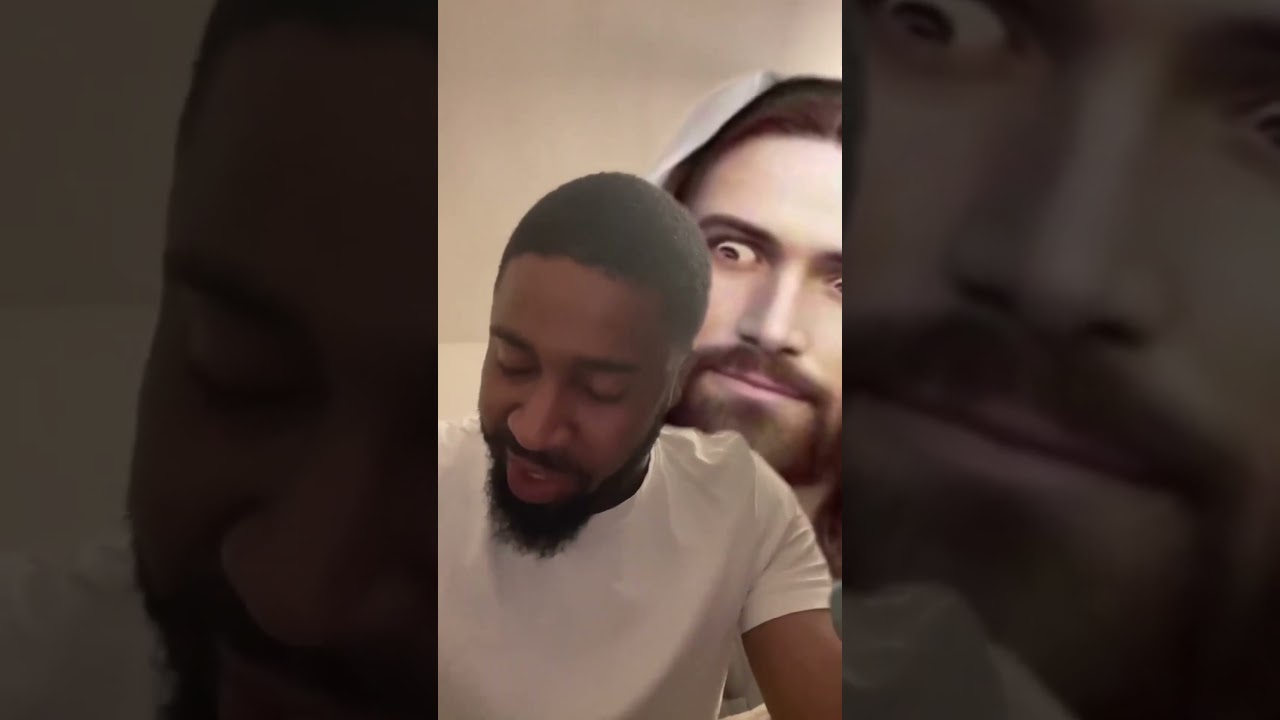 Don't laugh Jesus is watching you 😂