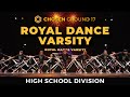 Royal dance varsity champion  high school division  chosen ground 17 front view