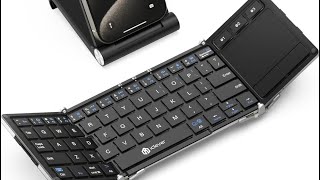 BK08 iClever Foldable Bluetooth Keyboard with Touchpad