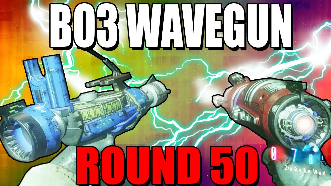 BO3 WAVEGUN ON ROUND 50 - Black Ops 3 Moon Zombies (Zombie Chronicles)