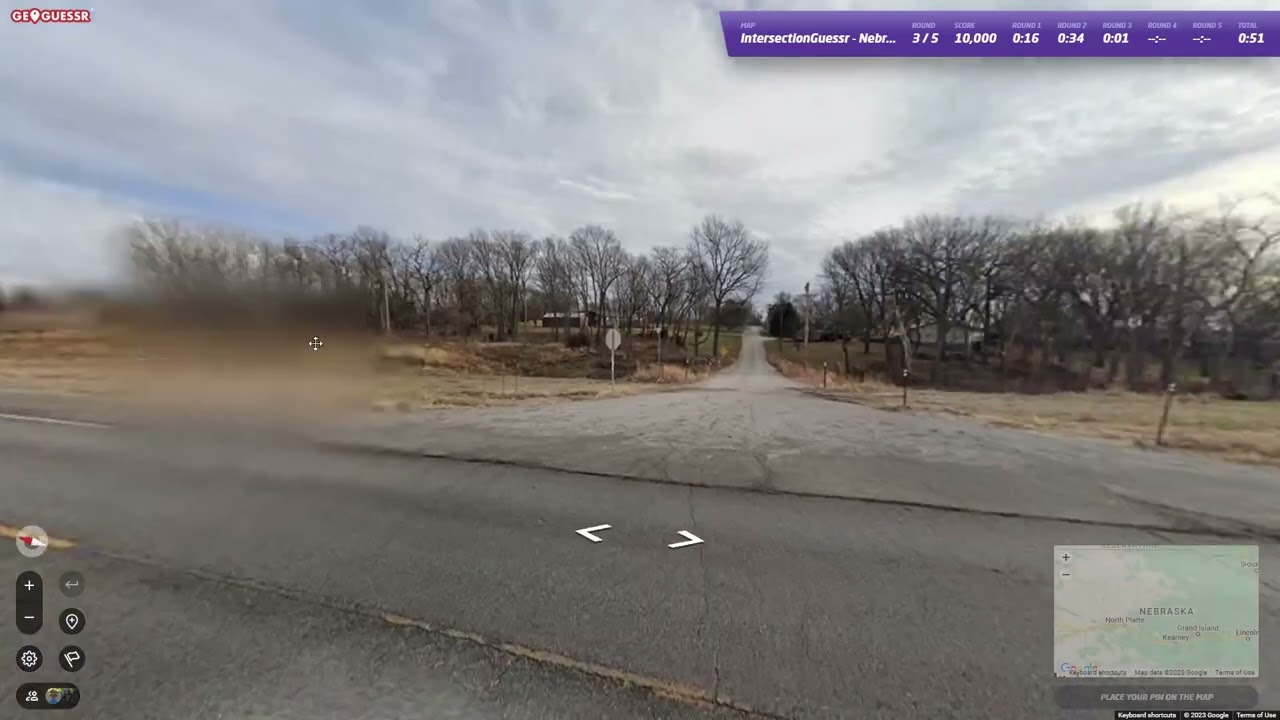 IntersectionGuessr Nebraska - 25k moving PB (