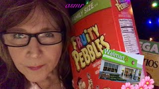Late Night Walmart Grocery haul, evening relaxation, Juicy Fruit Bubblegum quiet ASMR