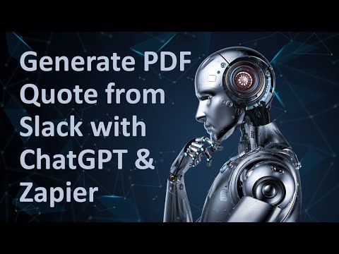 Generate PDF Quote from Slack with ChatGPT using PDF.co and Zapier