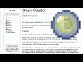 How to code an origin for minecraft with mgz origin creator