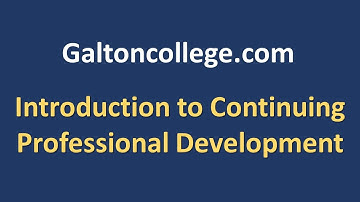 Introduction to Continuing Professional Development