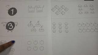 Kindergarten counting objects 1-5