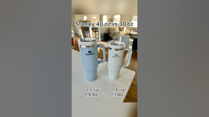 A few key differences between the Stanley 40 oz and 30 oz tumbler #waterbottle #stanleycup #stanley