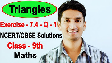 Chapter 7 Exercise 7.4 Question 1 - Triangles Class 9 Maths - NCERT Solutions