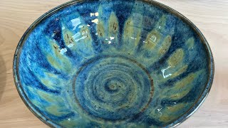 AMACO Glaze Combo on a Drip Bowl