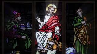 Lebendige Kirchenfenster: Die Salbung Jesu