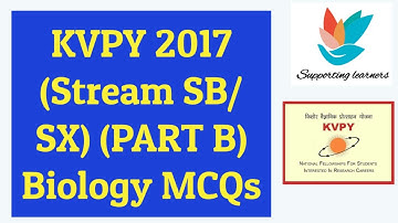 KVPY 2017 STREAM SB/SX (PART B) DETAILED SOLUTIONS